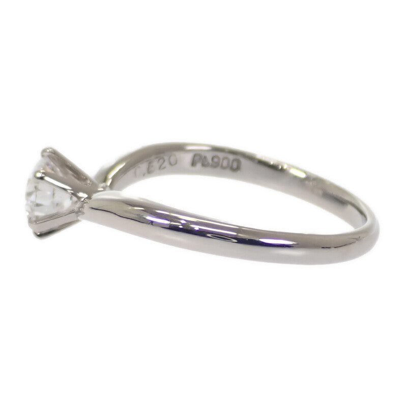 デザインジュエリー 1粒ダイヤ 11号 リング Pt900プラチナ ダイヤモンド レディース【中古】【Aランク】