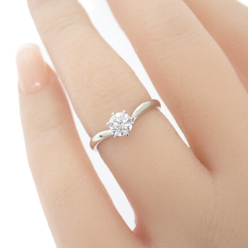 Designer Jewelry 1-Stone Diamond Ring, Size 11, Pt900 Platinum, Diamond, Ladies'【Used - A Rank】