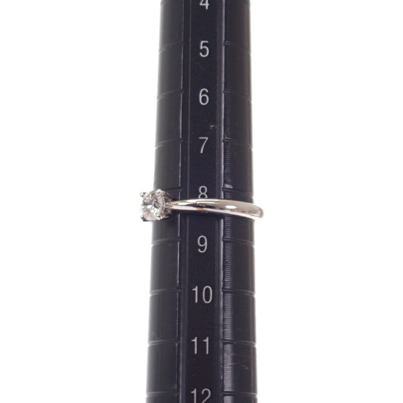 Pt900 設計款珠寶 8號 戒指 Pt900鉑金 鑽石 女士【中古】【A級品】