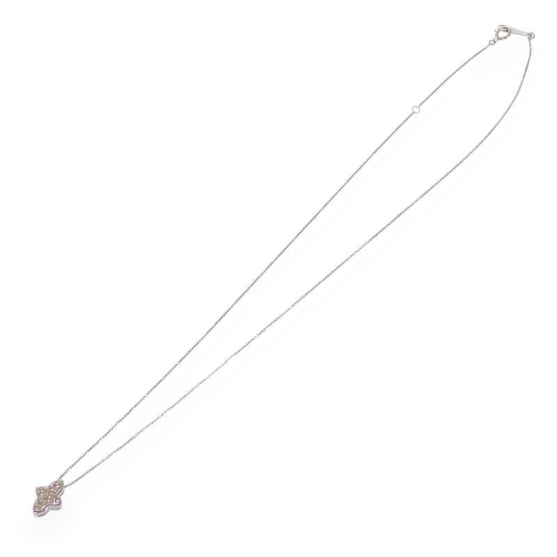 デザインジュエリー ネックレス K18ホワイトゴールド ダイヤモンド レディース【中古】【Aランク】