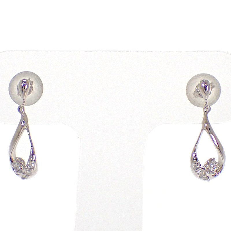 ヴァンドーム VANDOME ドロップ ピアス Pt950プラチナ Pt900プラチナ ダイヤモンド レディース【中古】【Aランク】