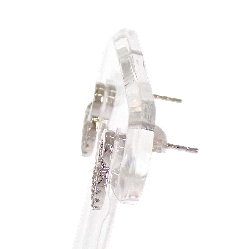 凡登姆 VANDOME 鉚釘耳環 K18白金 鑽石 女款【中古】【A級】