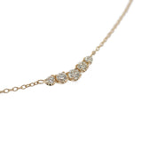 【中古】WISP ウィスプ K18YG カーブ ネックレス K18イエローゴールド ダイヤモンド レディース【Aランク】