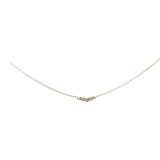 【中古】WISP ウィスプ K18YG カーブ ネックレス K18イエローゴールド ダイヤモンド レディース【Aランク】