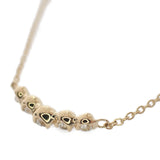 【中古】WISP ウィスプ K18YG カーブ ネックレス K18イエローゴールド ダイヤモンド レディース【Aランク】