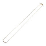 WISP ウィスプ K18YG カーブ ネックレス K18イエローゴールド ダイヤモンド レディース【中古】【Aランク】