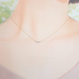 WISP ウィスプ K18YG カーブ ネックレス K18イエローゴールド ダイヤモンド レディース【中古】【Aランク】