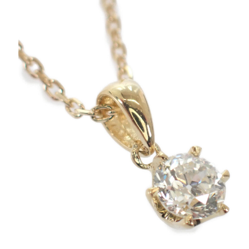 デザインジュエリー ネックレス K18イエローゴールド ダイヤモンド レディース【中古】【Aランク】