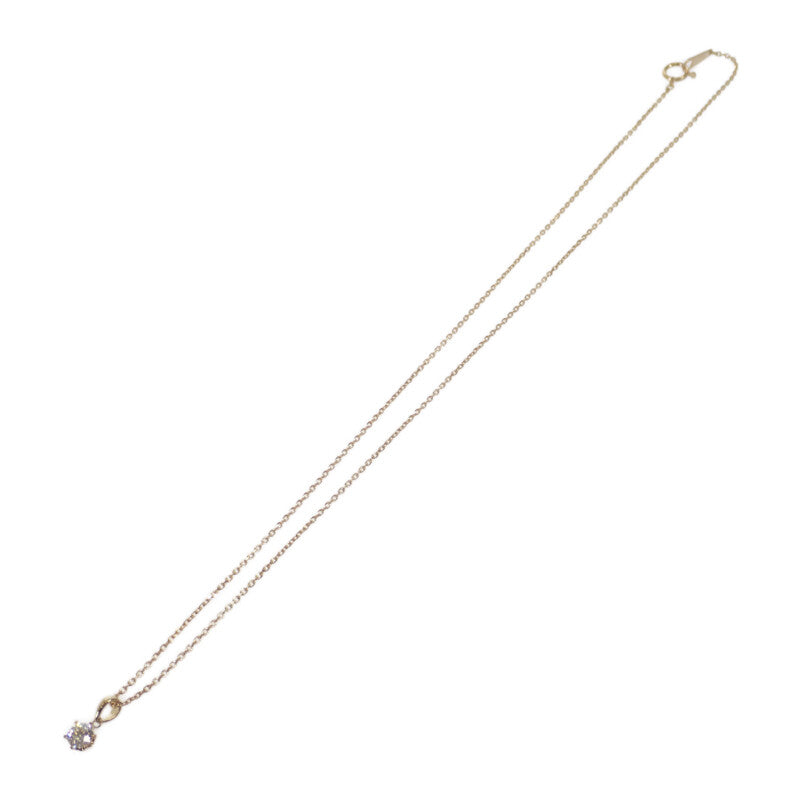 【中古】 デザインジュエリー ネックレス K18イエローゴールド ダイヤモンド レディース【Aランク】