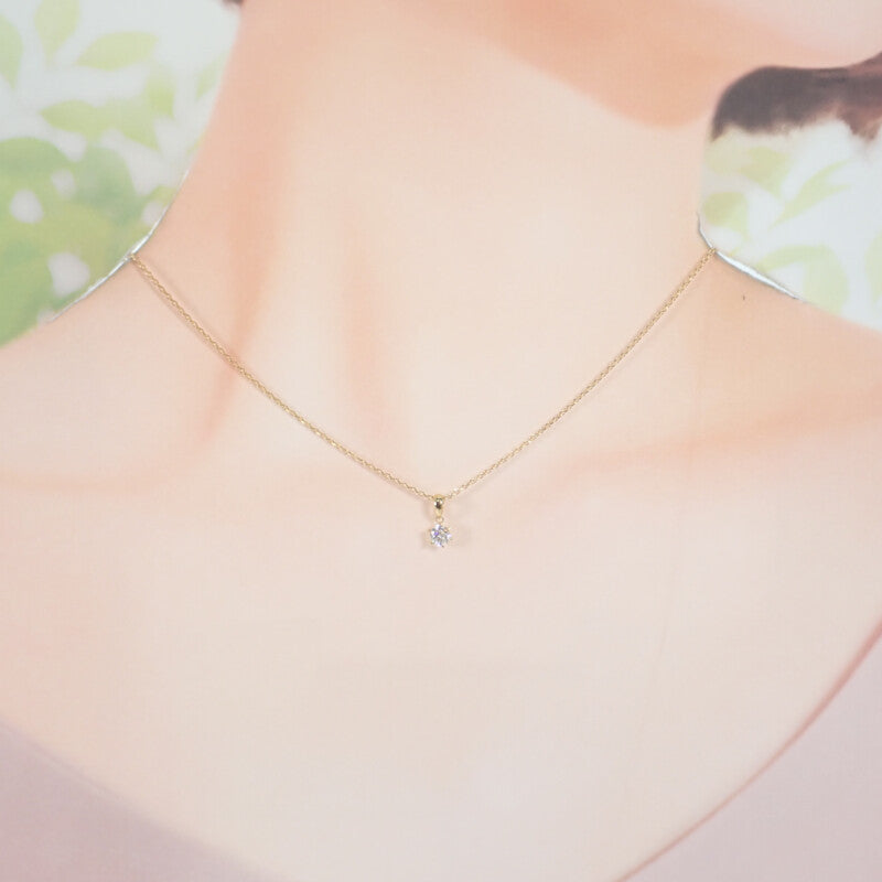 【中古】 デザインジュエリー ネックレス K18イエローゴールド ダイヤモンド レディース【Aランク】