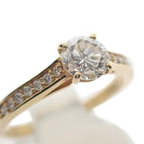 デザインジュエリー 15号 リング K18イエローゴールド ダイヤモンド レディース【中古】【Aランク】