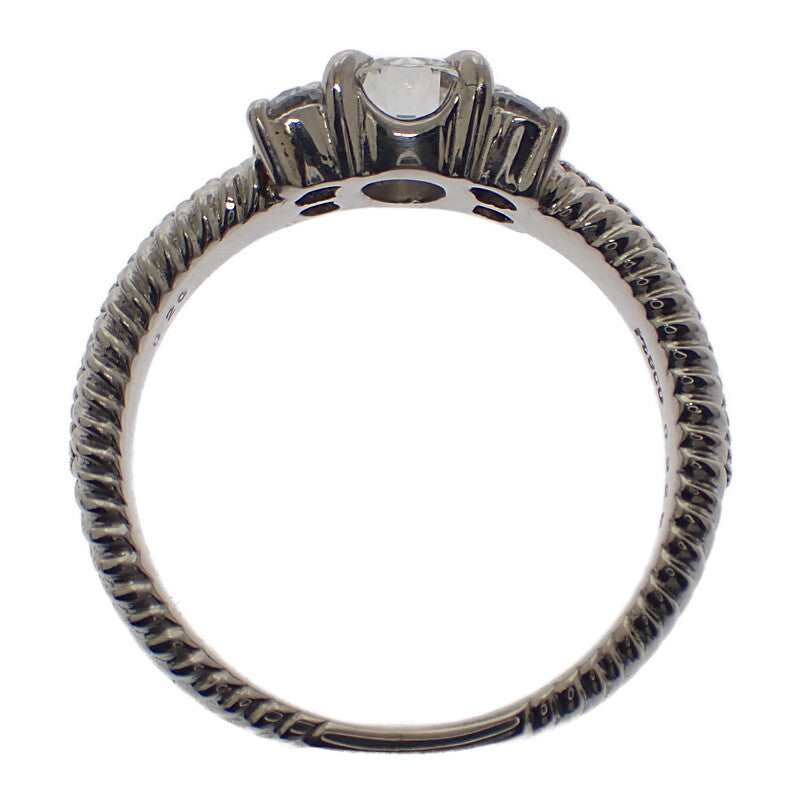 デザインジュエリー 10号 リング Pt900プラチナ ダイヤモンド レディース【中古】【Aランク】