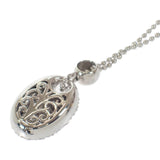 デザインジュエリー パヴェ ネックレス Pt900プラチナ Pt850プラチナ ダイヤモンド レディース【中古】【Aランク】