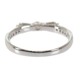 デザインジュエリー リボンモチーフ 11号 リング K18ホワイトゴールド ダイヤモンド レディース【中古】【Aランク】