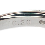 【中古】 デザインジュエリー リボンモチーフ リング K18ホワイトゴールド 11号 ダイヤモンド レディース【Aランク】