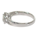 【中古】 K18WG D デザインジュエリー ペアシェイプダイヤ リング K18ホワイトゴールド 11.5号 ダイヤモンド レディース【Aランク】