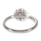 デザイン ジュエリー フラワー リング Pt900プラチナ 10号 ダイヤモンド レディース【中古】【Aランク】