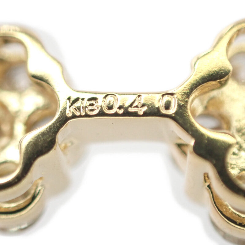 デザインジュエリー ネックレス K18イエローゴールド ダイヤモンド レディース【中古】【Aランク】