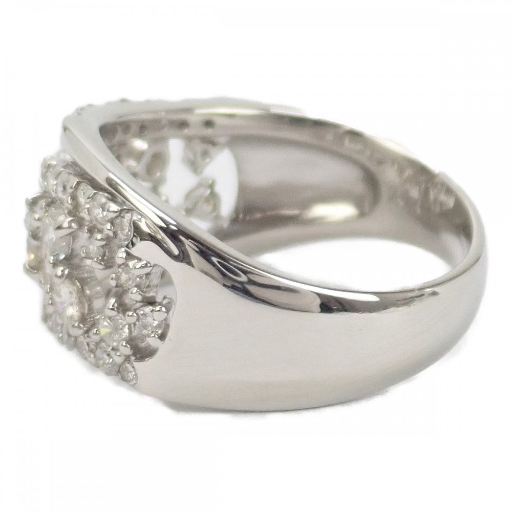 デザイン ジュエリー 12号 リング Pt900プラチナ ダイヤモンド レディース【中古】【Aランク】