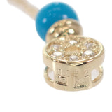 【中古】SEIKO ジュエリー K18YG ターコイズ ネックレス K18イエローゴールド ブルー ターコイズ ダイヤモンド レディース【Aランク】