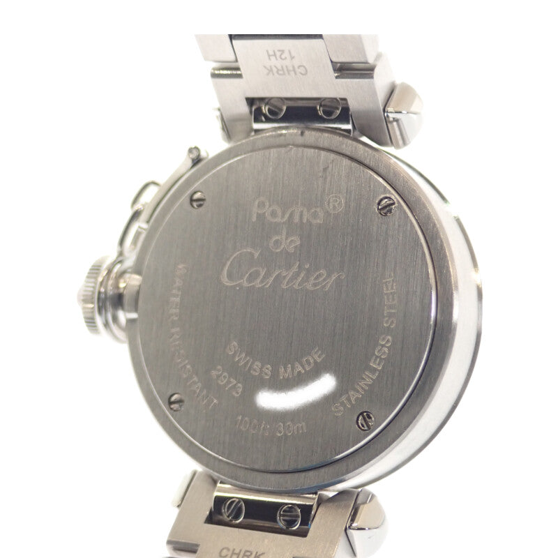 卡地亞 CARTIER Miss Pasha W3140008 腕錶 不鏽鋼 粉紅色 石英 粉紅色錶盤 女士【中古】【A級】