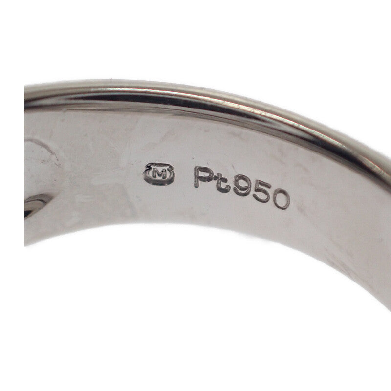 ミキモト MIKIMOTO ジュエリー 8号 リング Pt950プラチナ ダイヤモンド レディース【中古】【Aランク】