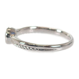 【中古】 デザイン ジュエリー サークル チョコ留め リング Pt900プラチナ 11号 ダイヤモンド レディース メンズ【Aランク】