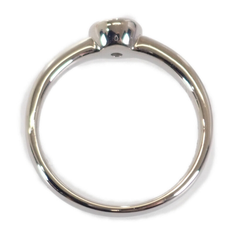 デザイン ジュエリー サークル チョコ留め 11号 リング Pt900プラチナ ダイヤモンド レディース【中古】【Aランク】