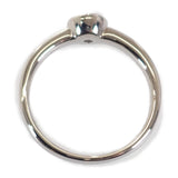 【中古】 デザイン ジュエリー サークル チョコ留め リング Pt900プラチナ 11号 ダイヤモンド レディース メンズ【Aランク】