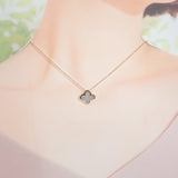 デザインジュエリー クローバー ネックレス K18イエローゴールド シェル レディース【中古】【Aランク】