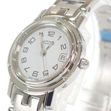 エルメス HERMES クリッパー CL4.210 腕時計 ステンレススチール クオーツ ホワイト文字盤 レディース【中古】【Aランク】
