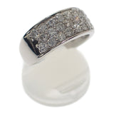 Pt850 デザイン ジュエリー 15号 リング Pt850プラチナ ダイヤモンド レディース【中古】【Aランク】