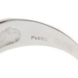 Pt850 デザイン ジュエリー 15号 リング Pt850プラチナ ダイヤモンド レディース【中古】【Aランク】