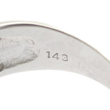 Pt850 デザイン ジュエリー 15号 リング Pt850プラチナ ダイヤモンド レディース【中古】【Aランク】