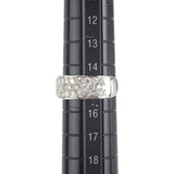 Pt850 デザイン ジュエリー 15号 リング Pt850プラチナ ダイヤモンド レディース【中古】【Aランク】