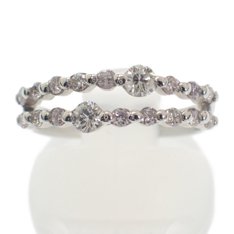 Pt900 デザイン ジュエリー 11号 リング Pt900プラチナ ダイヤモンド レディース【中古】【Aランク】