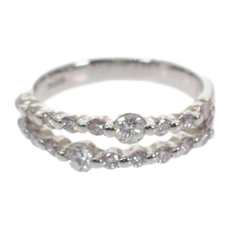 Pt900 デザイン ジュエリー 11号 リング Pt900プラチナ ダイヤモンド レディース【中古】【Aランク】