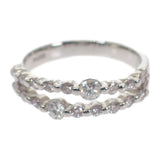 Pt900 デザイン ジュエリー 11号 リング Pt900プラチナ ダイヤモンド レディース【中古】【Aランク】