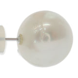 デザインジュエリー スタッド ピアス パール K18ホワイトゴールド レディース【中古】【ABランク】