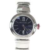 ブルガリ BVLGARI ピッコラ・ルチェア 腕時計 ステンレススチール シルバー クオーツ ブラック文字盤 レディース【中古】【Aランク】
