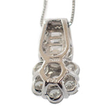 【中古】 Pt850/900 D デザインジュエリー ネックレス Pt850プラチナ Pt900プラチナ ダイヤモンド レディース【Aランク】