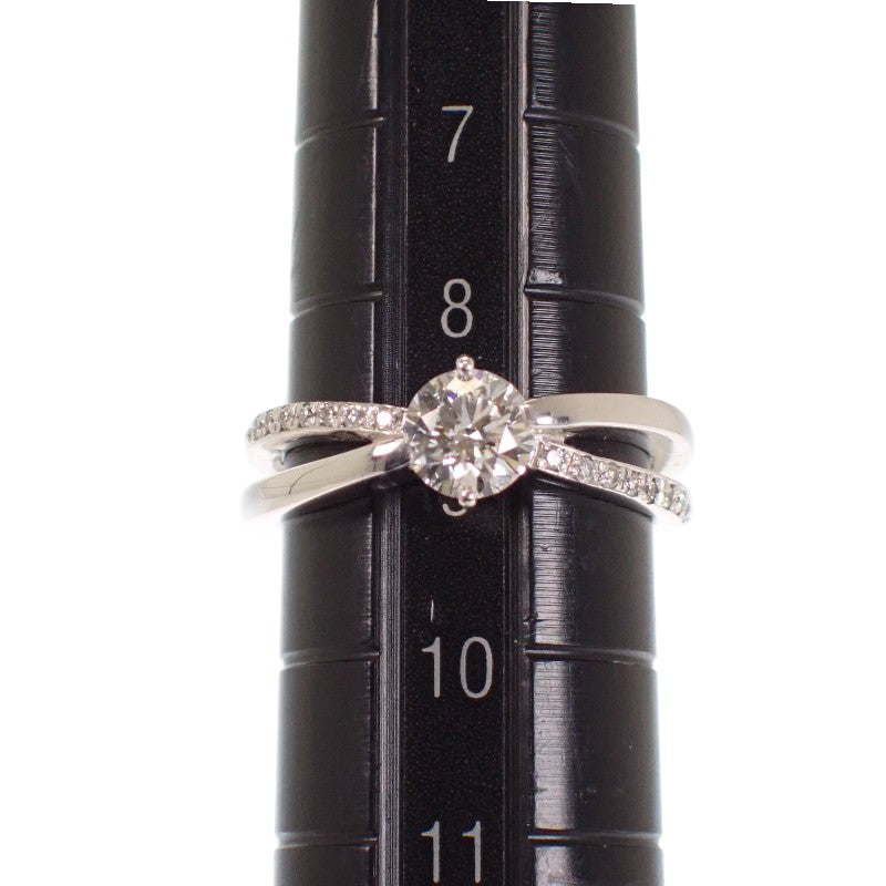 Designer Jewelry Ring, size 9, Pt900 Platinum Diamond for Women