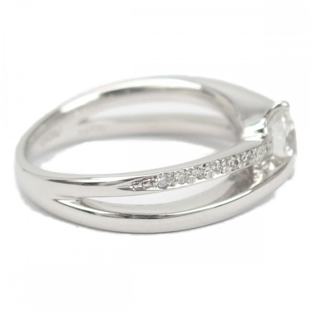 デザイン ジュエリー 9号 リング Pt900プラチナ ダイヤモンド レディース【中古】【Aランク】