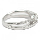 【中古】 デザイン ジュエリー リング Pt900プラチナ 9号 ダイヤモンド レディース【Aランク】