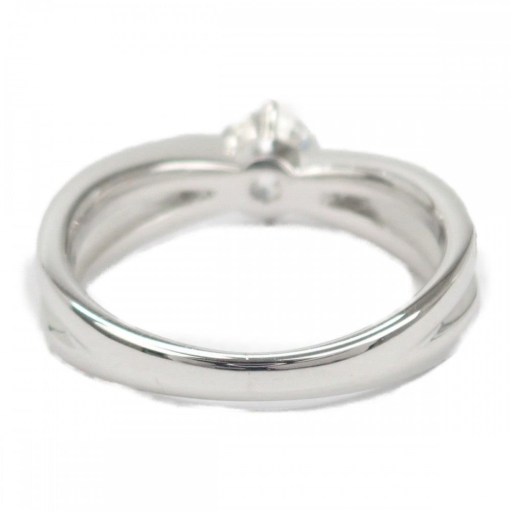 【中古】 デザイン ジュエリー リング Pt900プラチナ 9号 ダイヤモンド レディース【Aランク】