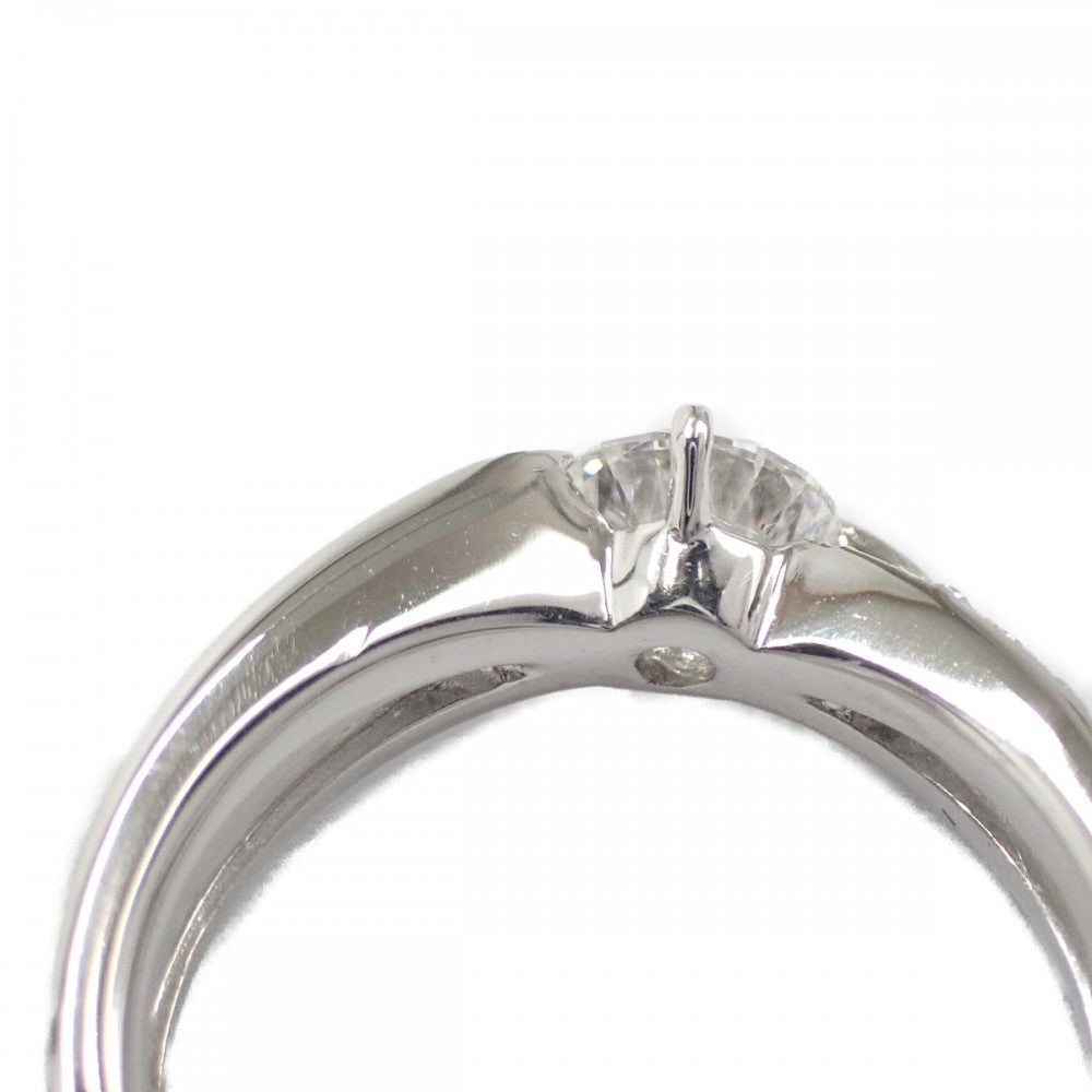 デザイン ジュエリー 9号 リング Pt900プラチナ ダイヤモンド レディース【中古】【Aランク】