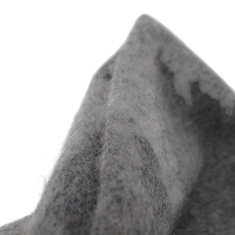 エルメス HERMES ユニ・ブロデ H393700T_04 マフラー カシミヤ グレー レディース メンズ ユニセックス【中古】【Aランク】