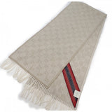 グッチ GUCCI GG柄 508027 マフラー ウール ベージュ メンズ レディース【中古】【Aランク】