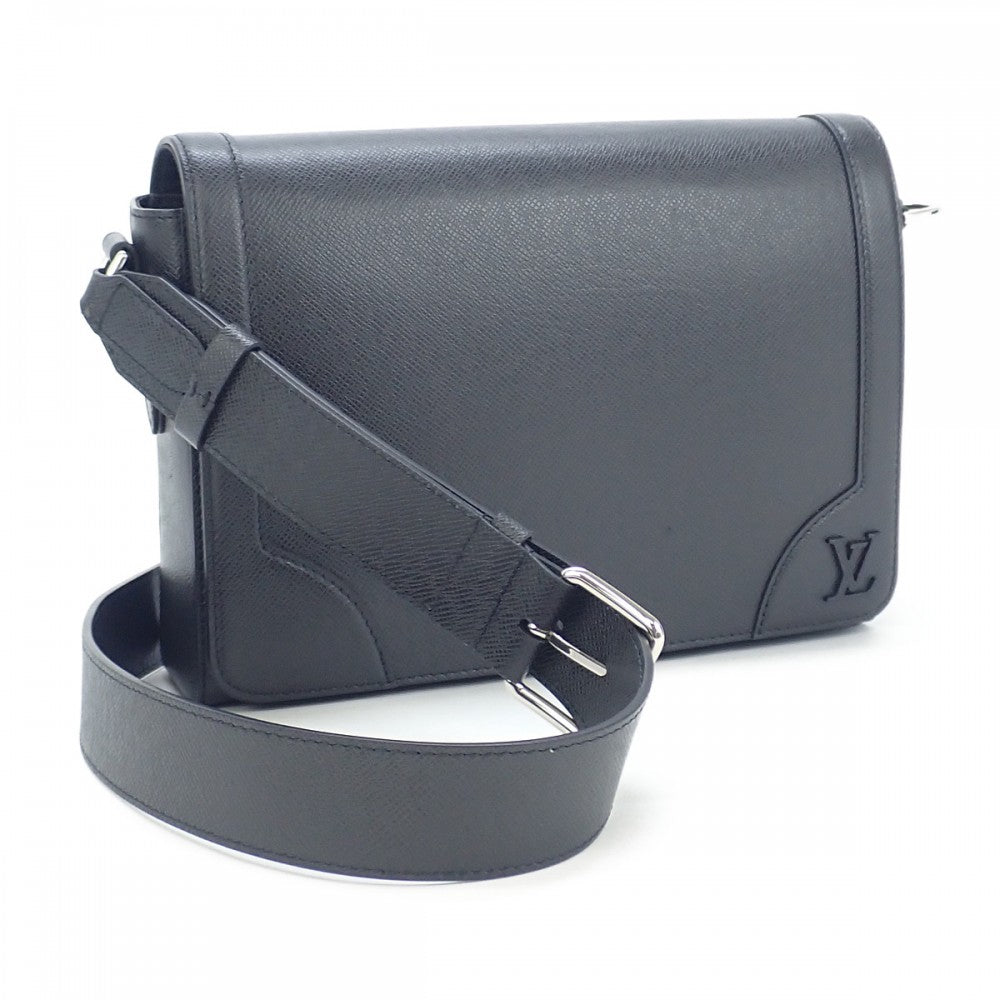 ルイヴィトン LOUIS VUITTON ニュー・フラップ メッセンジャー M30807 ショルダーバッグ タイガ ノワール ブラック メンズ【中古】【ABランク】