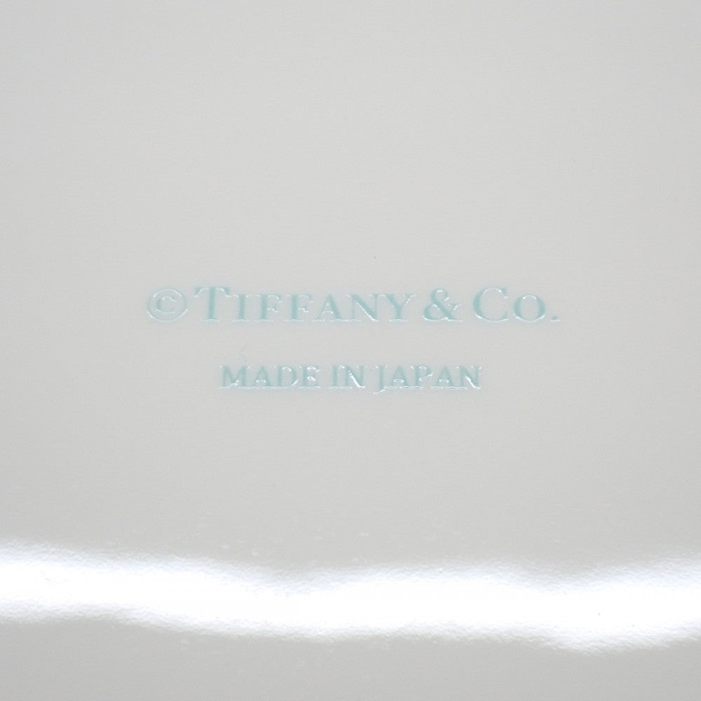 【中古】ティファニー TIFFANY&Co. プラチナブルーバンドプレート ペア 食器 ボーンチャイナ レディース【Sランク】